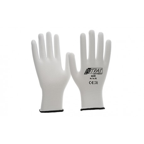 Nylon-Handschuhe, weiß, o. Beschichtung