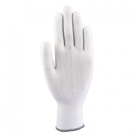 Nylon-Feinstrickhandschuhe, weiß, o. Beschichtung