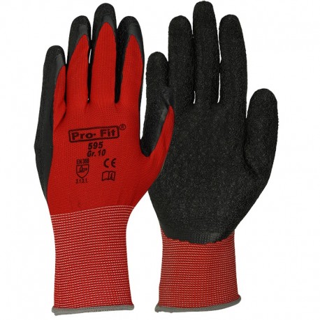 Latex-Feinstrickhandschuhe, rot