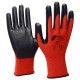 Nylon-Nitrilschaumhandschuhe, rot