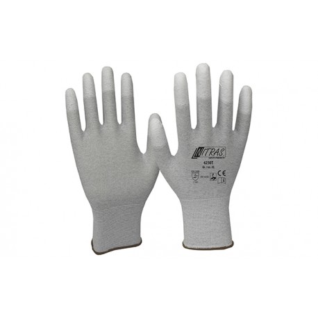 ESD-Handschuhe, Fingerkuppen beschichtet