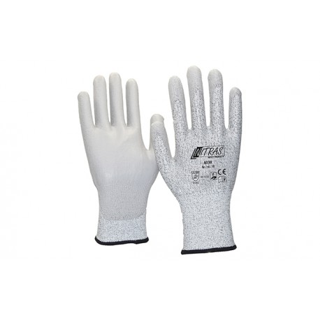 ESD-Schnittschutzhandschuhe, Teilbeschichtet