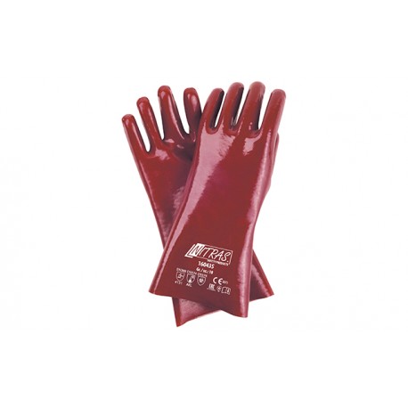 PVC-Handschuhe, rot, 35cm