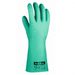 Nitrilhandschuhe, grün, Gitterprofil
