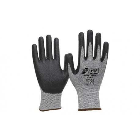 Schnittschutzhandschuhe, schwarz, teilbeschichtet