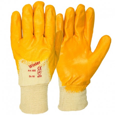 Nitril-Winterhandschuhe, gelb