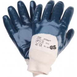 Nitrilhandschuhe, blau, teilbeschichtet