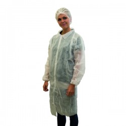 PP-Besuchermantel mit Klettverschluss