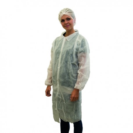 PP-Besuchermantel mit Klettverschluss