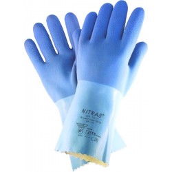 Latexhandschuhe, blau "Blue Power Grip"