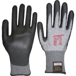 Schnittschutzhandschuhe, schwarz, teilbeschichtet