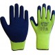 Latex-Winterhandschuhe, gelb/blau, teilbeschichtet "Winter Blocker"