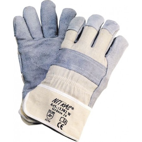 Rindspaltlederhandschuhe "Split Star 2"